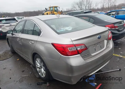 2017 Subaru Legacy 2.5I Premium из США, поврежденный, VIN 4S3BNAC66H3039637